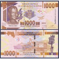 Гвинея, 1000 франков 2022 г., P-48, UNC