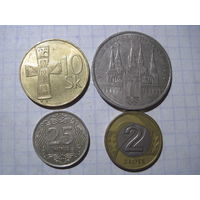 Четыре монеты/9 с рубля!