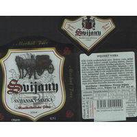 Пивная этикетка. Svijany - Чехия