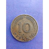 Германия ФРГ 10 пфеннигов1976 F