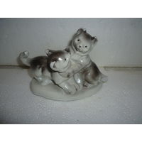 Антикварная Статуэтка. Играющие котята. СССР