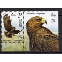 Беларусь 2019.Птица года Орел 1марка+купон (1009)