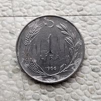 1 лира 1966 года. Турция. Турецкая республика.