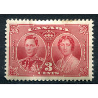 Британские колонии - Канада - 1937г. - коронация короля Георга VI - 1 марка - полная серия, MH [Mi 203]. #3-WB-96-A-2