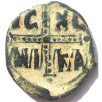 ВИЗАНТИЯ. МИХАИЛ IV ПАФЛАГОН (1034-1041 г.) АНОНИМНЫЙ ФОЛЛИС.