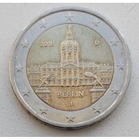 Германия 2 евро, 2018 "J"_Берлин