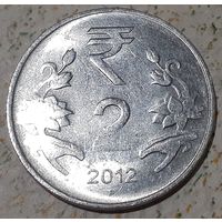 Индия 2 рупии, 2012 Ноида (4-7-18)