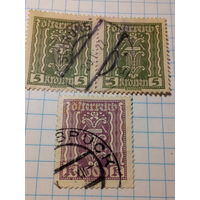 Марка Австрия 1922 год