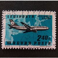 Марка Венгрия 1977 год Авиация