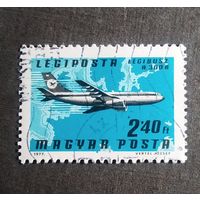 Марка Венгрия 1977 год Авиация