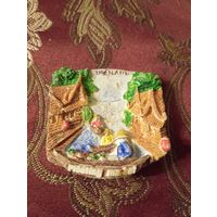 Магнит Таиланд, плавучий рынок , керамика