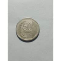 Перу 50 Сантимо 2013 года .