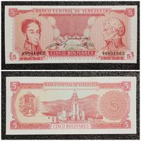 5 боливар Венесуэла 1989 г. aUNC+