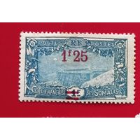 Французское Сомали 1924 надпечатка