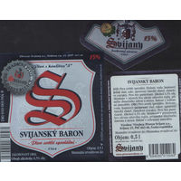 Пивная этикетка. Svijany - Чехия