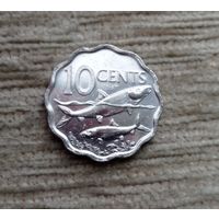 Werty71 Багамы Багамские острова 10 центов 2010 Рыба Корабль Блеск