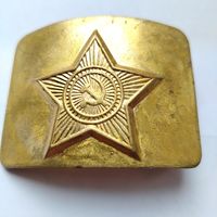 Пряжка латунная. От ремня военного солдата армии СССР Распродажа. АУКЦИОН. Пряга С РУБЛЯ!