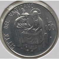 Ватикан 100 лир 1981 г. В холдере