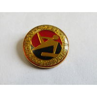 Значок. Знак. "Ассоциация гимнастики". "Корея". "Спорт". "Гимнастика". м
