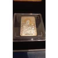 Икона Пресвятой Богородицы "Минская", 20 рублей 2010 Серебро 925пр., позолота 999 . Состояние идеал. Равноценный Обмен