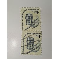 США 1977 "Способность писать - корень демократии" (The Ability to Write - a Root of Democracy).