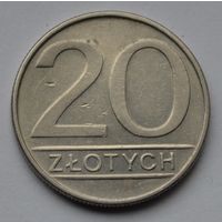 Польша, 20 злотых 1986 г.