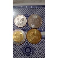 Ливия лот 4 штуки 2014  50,100,1/4, 1/2,