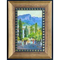 Маслеников П.В;Нар.худ;1977г;Крым;К/М;с рамой 34х45см.