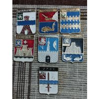 Гербы городов. Сборный лот (1).