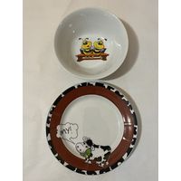 Детский фарфоровый набор тарелок 2 предмета ДФЗ