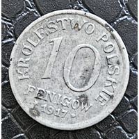 10 фенигов 1917 Польша под оккупацией