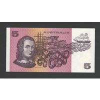 Австралия 5 долларов 1974 года. Тип Р-44e. Состояние UNC!