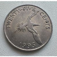 Бермуды 25 центов, 1993 6-12-15
