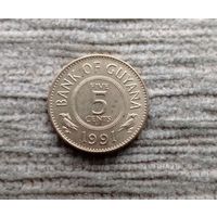 Werty71 Гайана 5 центов 1991