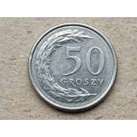 Польша 50 грошей, 2019г. не магнит. (U-обм)