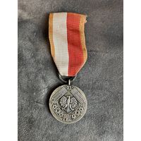 Старинная медаль награда нагрудный знак Польша. Молотов с рубля