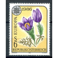 Австрия - 1986г. - Европа CEPT, цветы - 1 марка - полная серия, MNH [Mi 1848]. #3-WB-Z-1-28