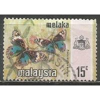 Малайские штаты(Малака). Дневная бабочка. 1971г. Mi#78.