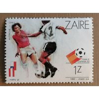 Марка Заир, Конго, финал ЧМ по футболу Испания  1982 г, Чили Австрия