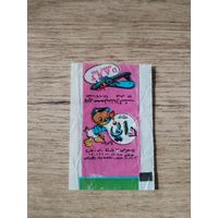 Обертка от жевательной резинки.