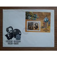 Венгрия 1978г. КПД Блок на конверте. Космическая фантастика. СГ.