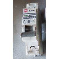 Автомат 4.5кА ВА47-29 1Р 10А С, EKF
