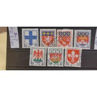 РАСПРОДАЖА ФРАНЦИЯ 1958г. Полная серия. Гаш.