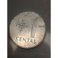 Литва 1 цент 1991 года .