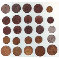 Монеты 25 шт.