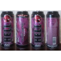 Банка от энергетика HELL со вкусом Черная вишня 2025.04.23 500мл (RU-500мл e (язычок серебр. (moz78