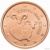 2 евроцента 2008 Кипр UNC из ролла