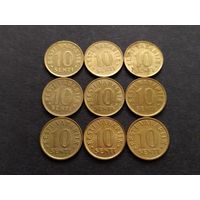 Эстония 10 сенти 1991-2008