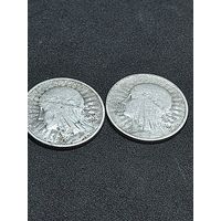 2 злот . 1932 и 1934 гг.