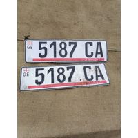 Номерной знак авто